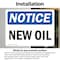Signmission New Oil, 5 in W x Rectangle, Vinyl Decal OS-2PACK-NS-D-35-L-14330 - alternate 5